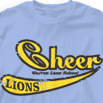 Custom Cheer Shirts - Retro Script 534s9