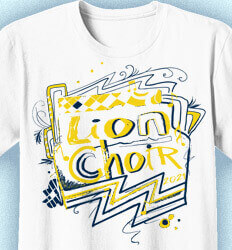 Choir Chorus T Shirt  - Zany - desn-172a2
