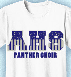 Choir Shirt Ideas - Notes and Stripes - idea-328n1