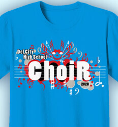 Choir Shirts - Happy Singers - desn-127h9