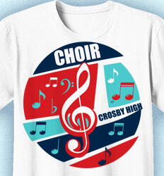 Choir T Shirts - Jive - desn-818j1