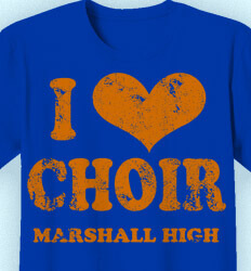 Choir T Shirts - I Heart Vintage - desn-149j1