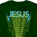 Church Design Shirts - Jesus Lightning 318j1