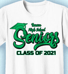 Senior Class T Shirt Design - Graduate Script - idea-25g3