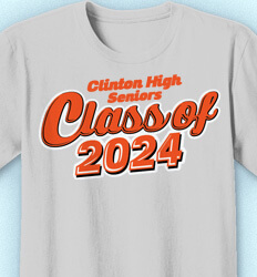Senior Class T Shirt Design - Class Script - cool-129d3