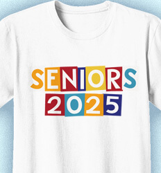 Senior Class T Shirt Design - Senior Blocks - idea-684s1