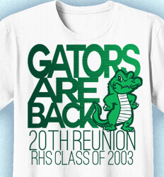 Class Reunion T Shirts - Gators Back Reunion - cool-979g2