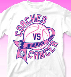 Coaches vs Cancer  shirt designs - Coaches Sport Ribbon - cool-866c1