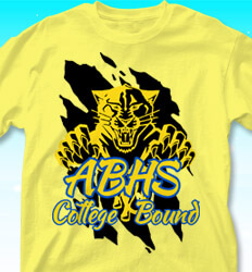 College Bound Shirt Designs - College Bound Mascot - logo-383c1