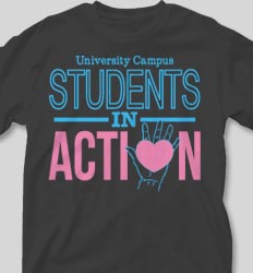 College T Shirts - Students In Action cool-75s1