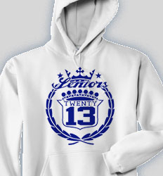 Senior Hooded Sweatshirt - Famous Crest desn-591f2
