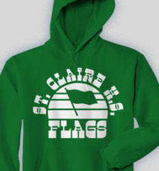 Flags Hooded Sweatshirt - Sunset Sounds clas 660s9
