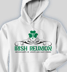 Reunion Hooded Sweatshirt - Irish Reunion desn-489i1