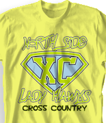 Cross Country T Shirt - Super X-Country desn 531x1