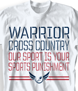 Cross Country T Shirt - Stencil Sport desn 275s7