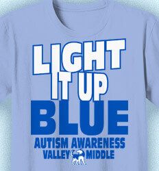 Custom Autism Shirts - Light It Up Blue - cool-941l1