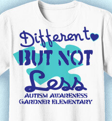 Custom Autism Shirts - Different But Not Less - cool-940d1