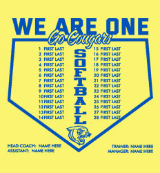 Custom Softball Roster Shirt Designs - Plate Names 2 - cool-895p1