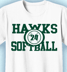 Custom Softball Shirts - College Standard - desn-585d2