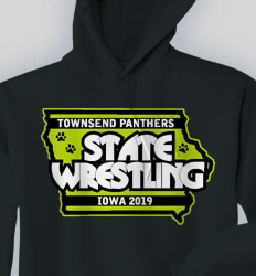 Custom Wrestling Hoodies Designs - Championship State - cool-824c1