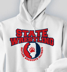 Custom Wrestling Hoodies Designs - Our State Wrestling - cool-841o1