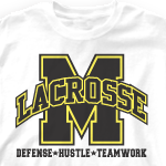 Lacrosse Team Shirt - Varsity Arch 352v1