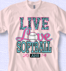 Custom Softball T-Shirt Designs for Your Team - Cool Team Softball Tees ...