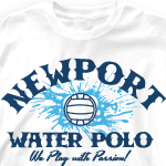Water Polo Team Shirts - Play with Passion 278p2