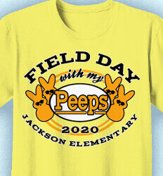 Cute Field Day Shirts - With My Peeps - cool-542w2