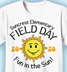 Cute Field Day Shirts - Happy Sun - cool-532h2