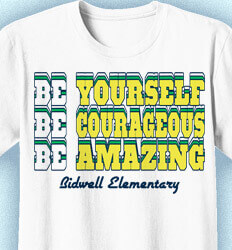 Elementary School T Shirt - Retro BE Slogan - idea-289r1
