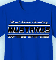Elementary Teacher Shirts - Spirit Stripe - idea-293s1