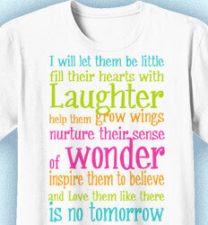 Elementary Teacher Shirts - Laughter and Wonder - cool-196l1