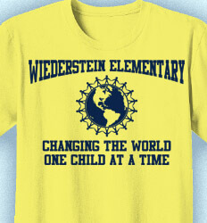 Elementary Teacher Shirts - World People - cool-421w1