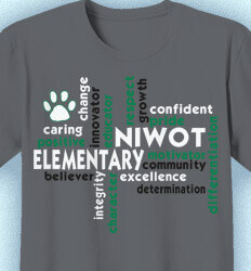 Elementary Teacher Shirts - Staff Words - cool-422u1