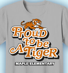 Tigers School Spirit Shirt for Students Boys Girls 