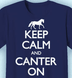 Equestrian T Shirt Designs - Keep Calm -desn-613p3