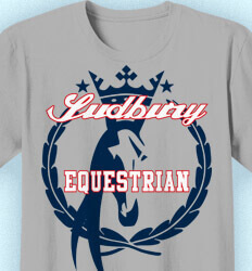 Equestrian T Shirt Designs - Equestrian Crest - idea-117e1