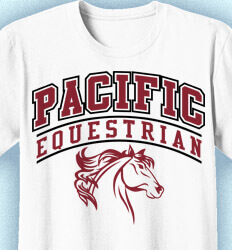 Equestrian T Shirt Designs - Classic Arch - cool-689c9