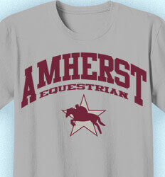 Equestrian T Shirt Designs - Athletic Arch - clas-728e4