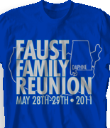 Family Reunion T Shirt - Alabama Reunion desn-430a2