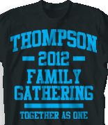 Family Reunion T Shirt - Collegiate Reunion desn-414c1