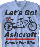 Family Reunion T Shirt - Go Biking desn-407g1