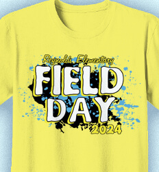 Field Day T-Shirt Designs - Splat - clas-524u9