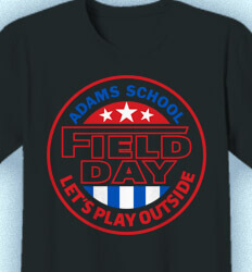 Field Day T-Shirts - Stars and Stripes Circle - idea-236s1