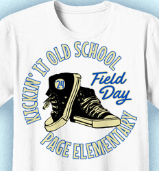 Field Day T-Shirts -Kickin it Old School - cool-537l3
