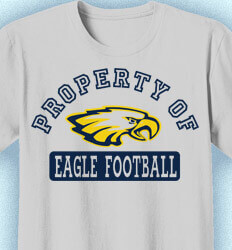 Football T-Shirt Designs - Property of Football - idea-65p1