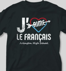 French Club Shirt Designs -  Heart Arrow cool-484h2