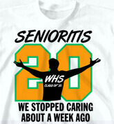 High School Shirts - Senioritis - cool-78t1
