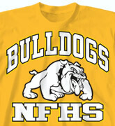 High School Shirts - Academic Mascot - desn-575a5
